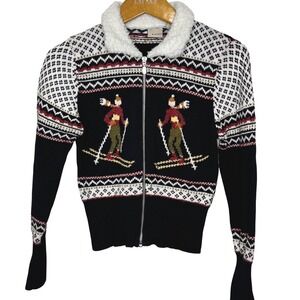 Vintage easel Knit Ski Sweater Women's Large - READ - fits like a Small
